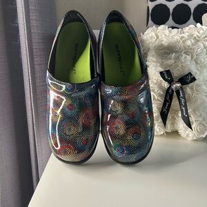 Brandy Nursing Firework Black Multi-Color Slip-On Shoes